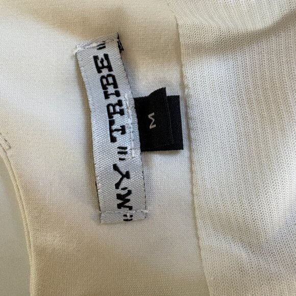 Leather & Fabric Sleeveless Sheath Dress - WHAT???!? - Picture 5 of 8